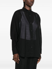 Issey Miyake Women Wool Blend Crewneck Sweater