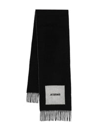 Jacquemus Women Logo Wool Scarf