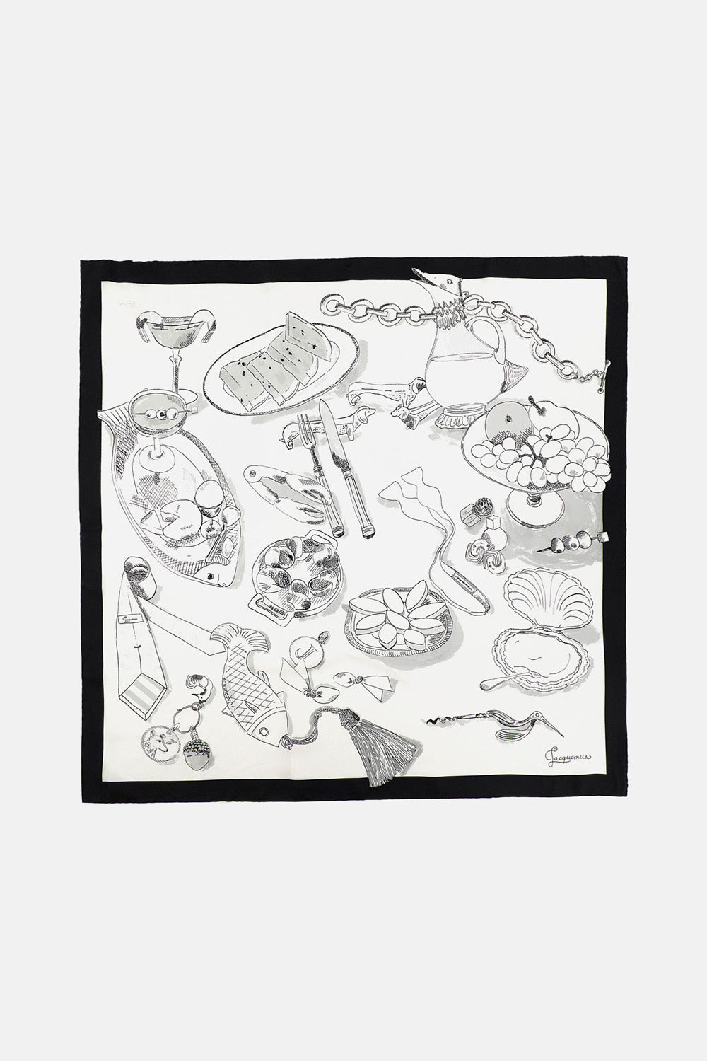 Jacquemus Jacquemus Women Silk Scarf Le Grand Foulard Cocktail