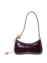 Jacquemus Women Le Bisou Perle Leather Shoulder Bag