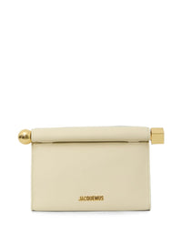 Jacquemus Women Le Sac Rond Carre Leather Clutch