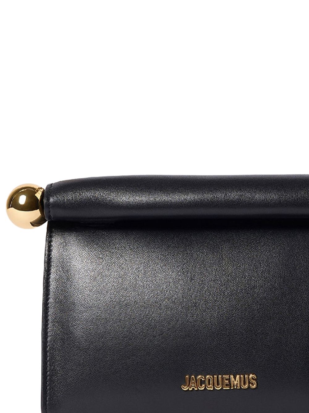 JACQUEMUS Jacquemus Women Le Sac Rond Carre Leather Clutch