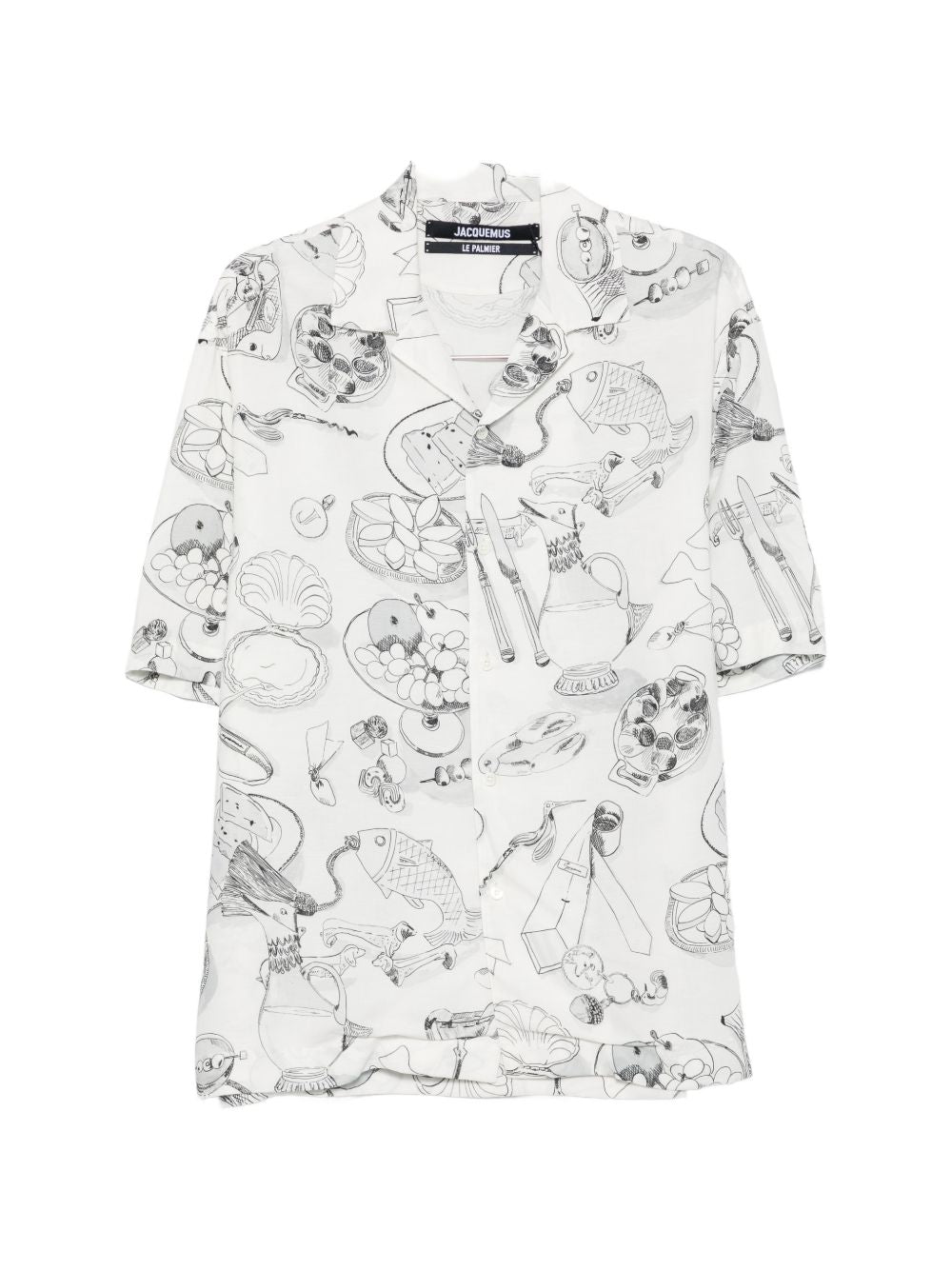 Jacquemus Men Printed Cotton Shirt