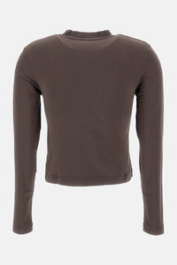 Jacquemus Women Long Sleeved Gros Grain T-Shirt