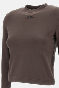 Jacquemus Women Long Sleeved Gros Grain T-Shirt