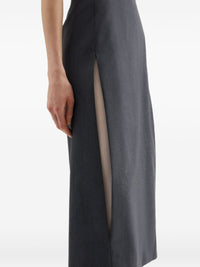 Jil Sander Women Wool Long Skirt