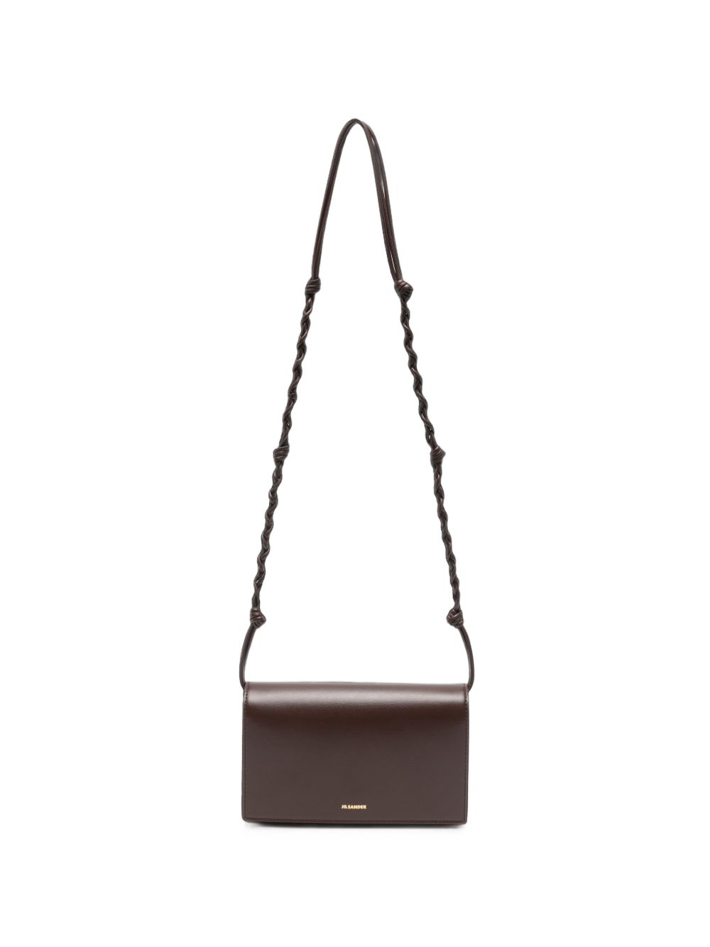 Jil Sander Women Tangle Leather Wallet On Chain
