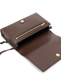 Jil Sander Women Tangle Leather Wallet On Chain