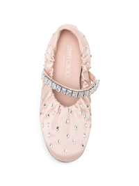 Jimmy Choo Women Jade Leather Ballets
