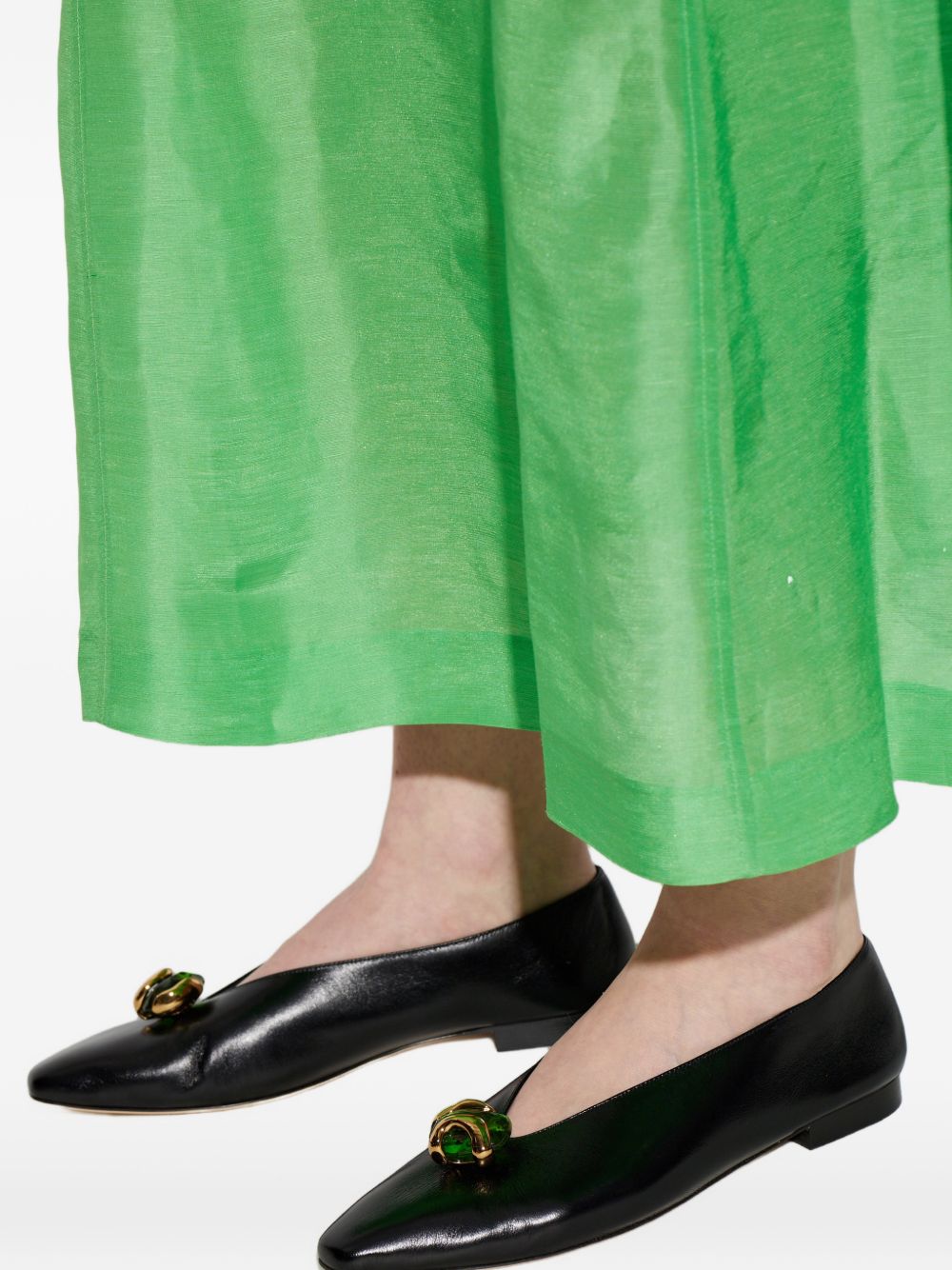 Jimmy Choo Women Margot Leather Ballets