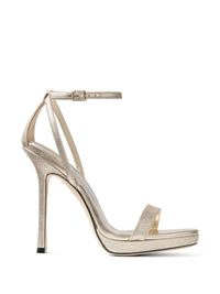 JIMMY CHOO Jimmy Choo Women Moza Leather Heel Sandals