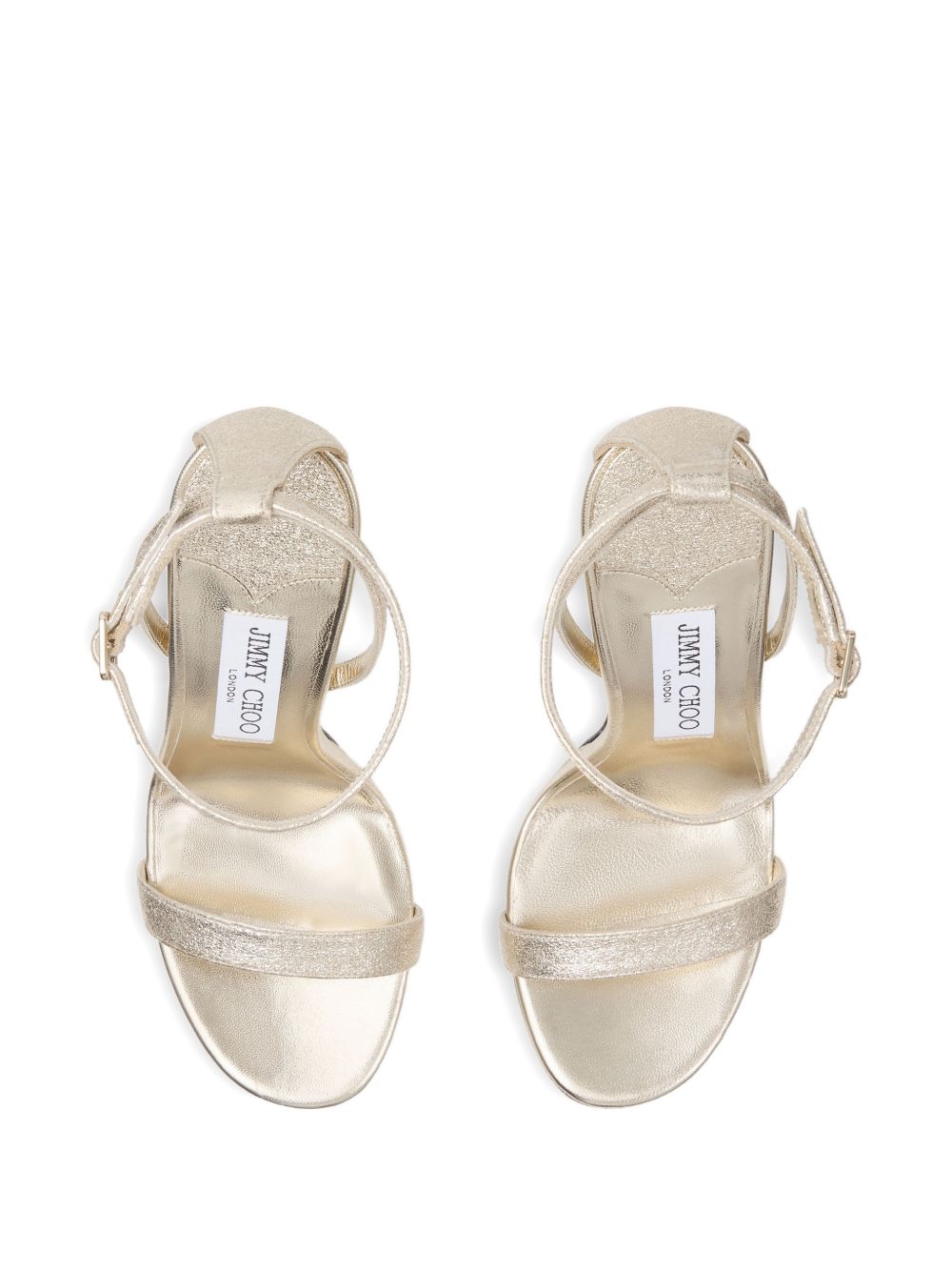 JIMMY CHOO Jimmy Choo Women Moza Leather Heel Sandals