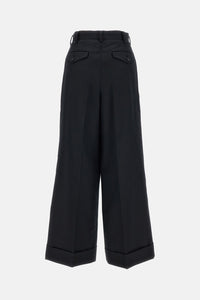 Junya Watanabe Women Pinstriped Wool Wide-Leg Trousers