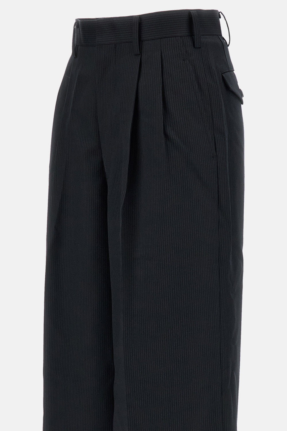 Junya Watanabe Women Pinstriped Wool Wide-Leg Trousers