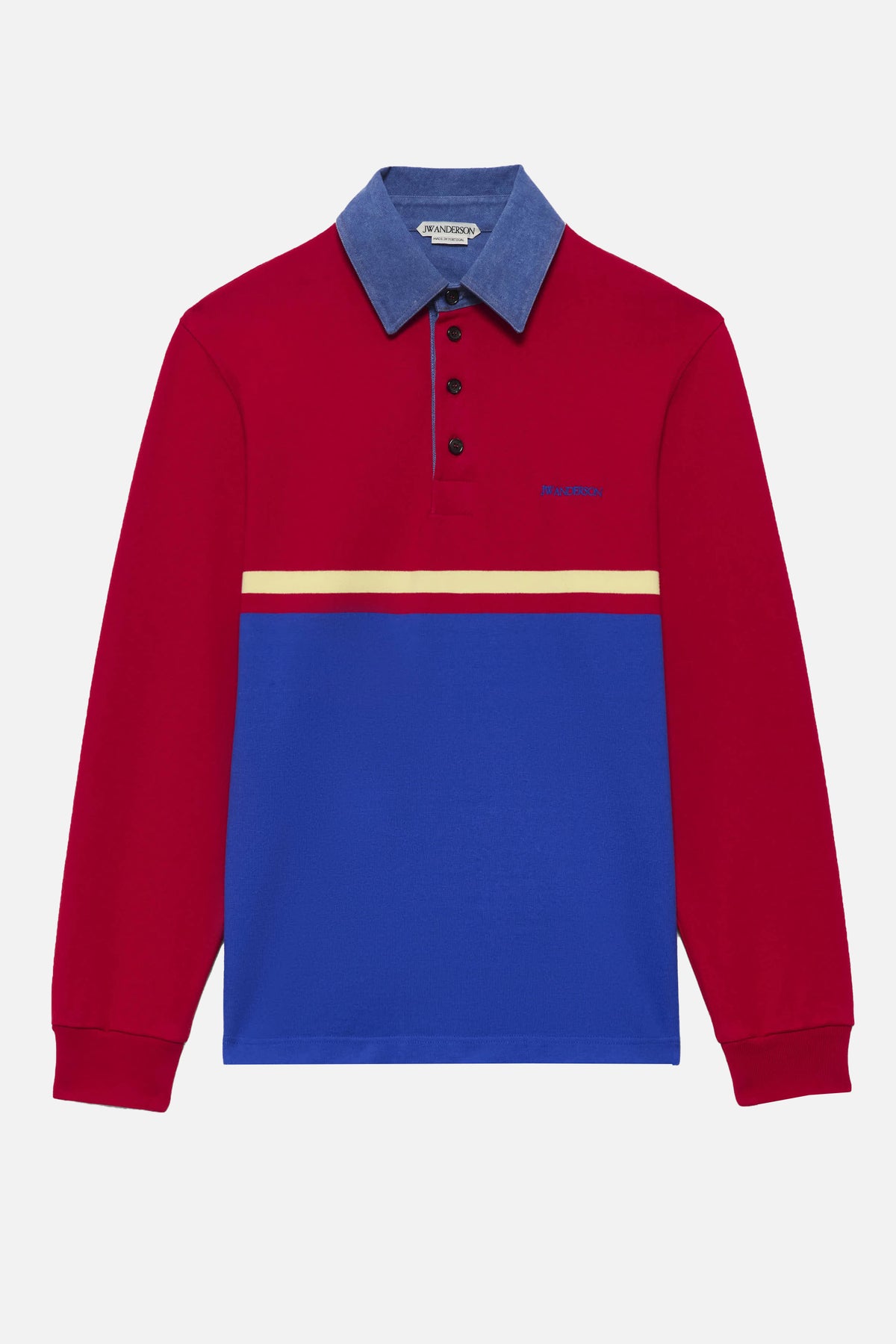 Jw Anderson Men Contrast Collar Polo