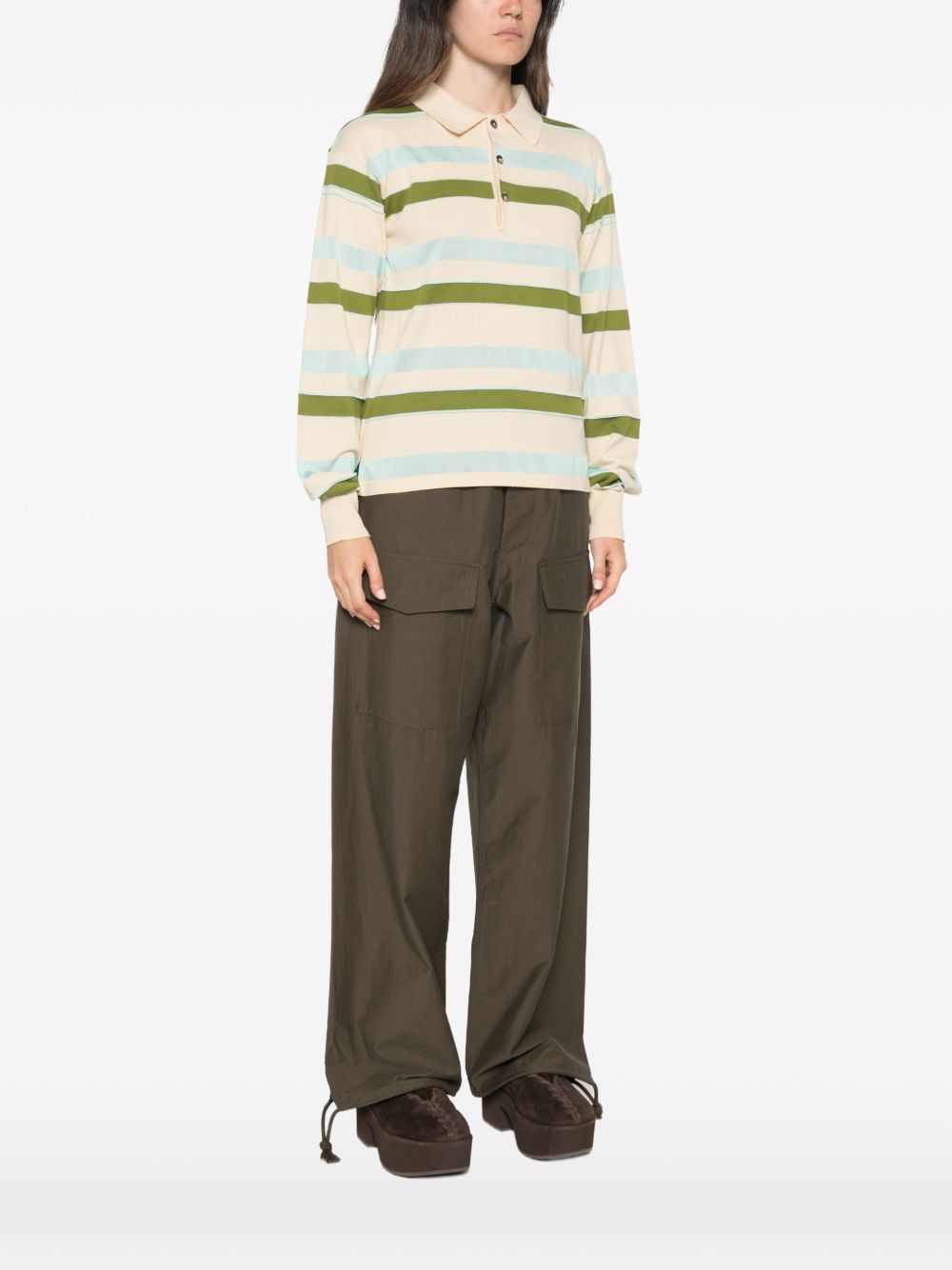 JW ANDERSON Jw Anderson Women Cotton And Wool Polo Shirt