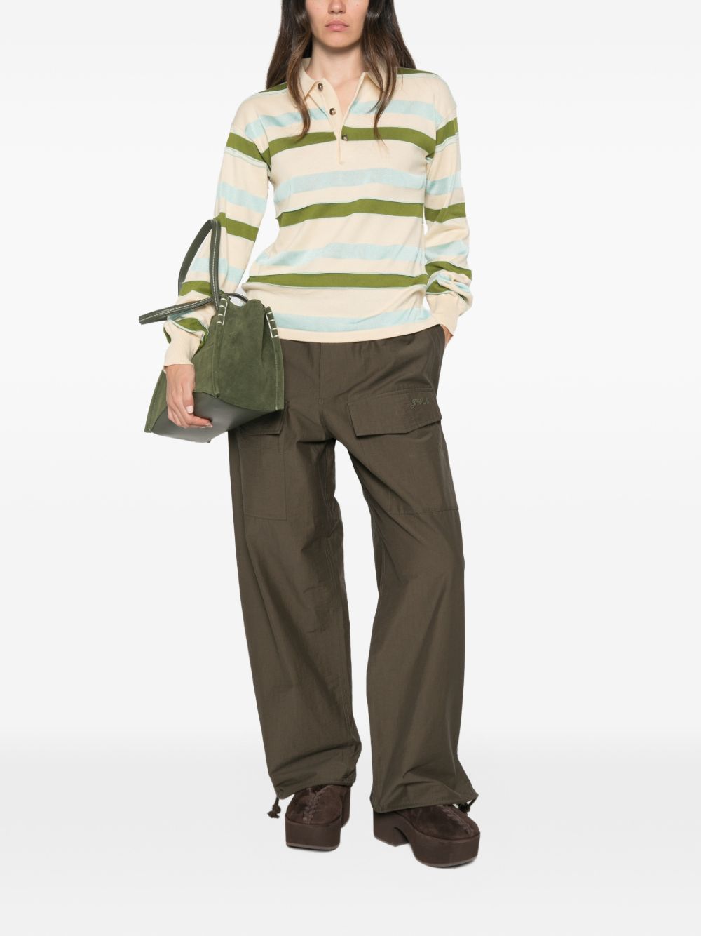 JW ANDERSON Jw Anderson Women Cotton Parachute Trousers