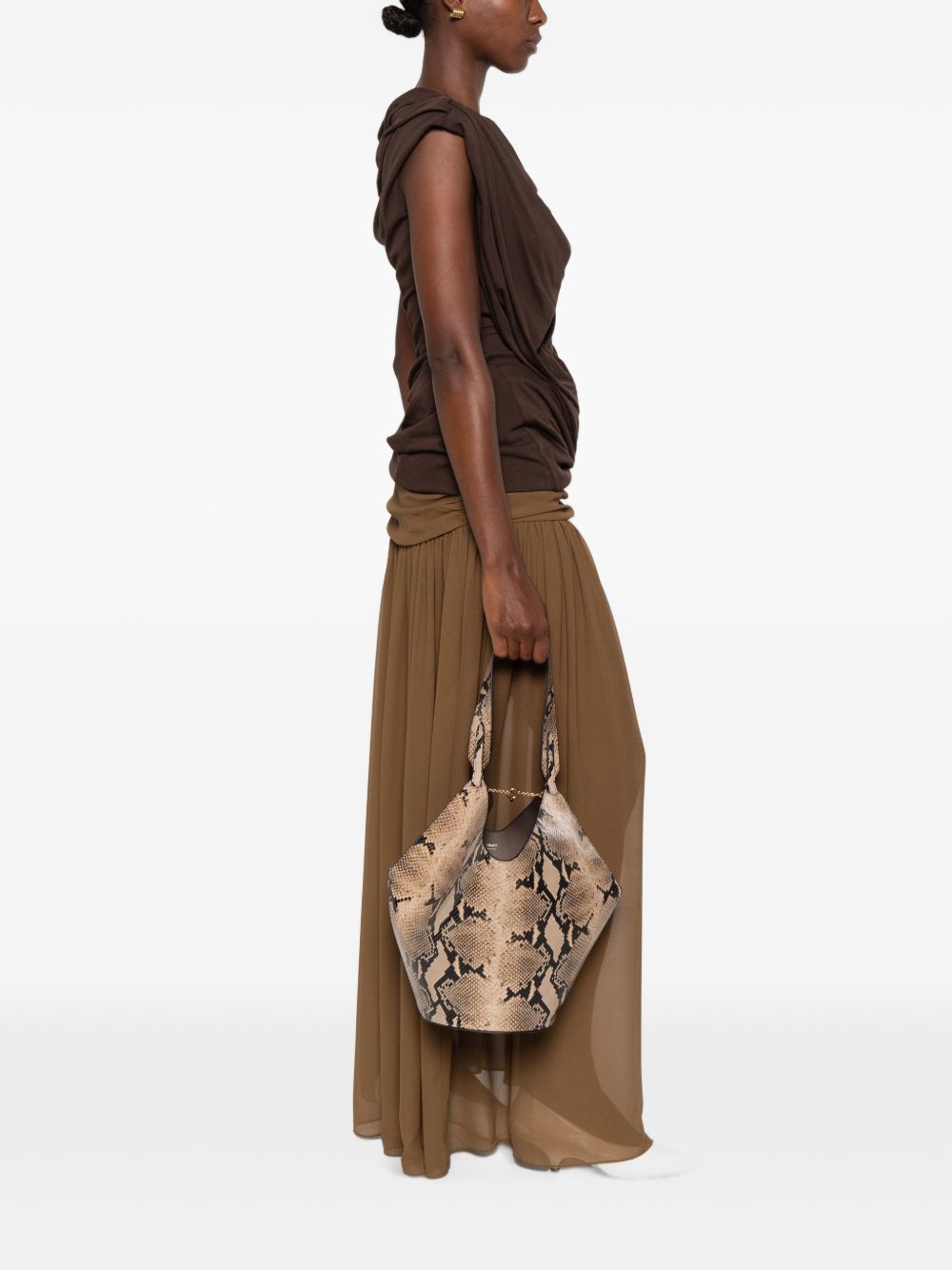 Khaite Women Lotus Small Leathet Bucket Bag