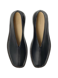 Lemaire Women Piped Leather Flat Slippers