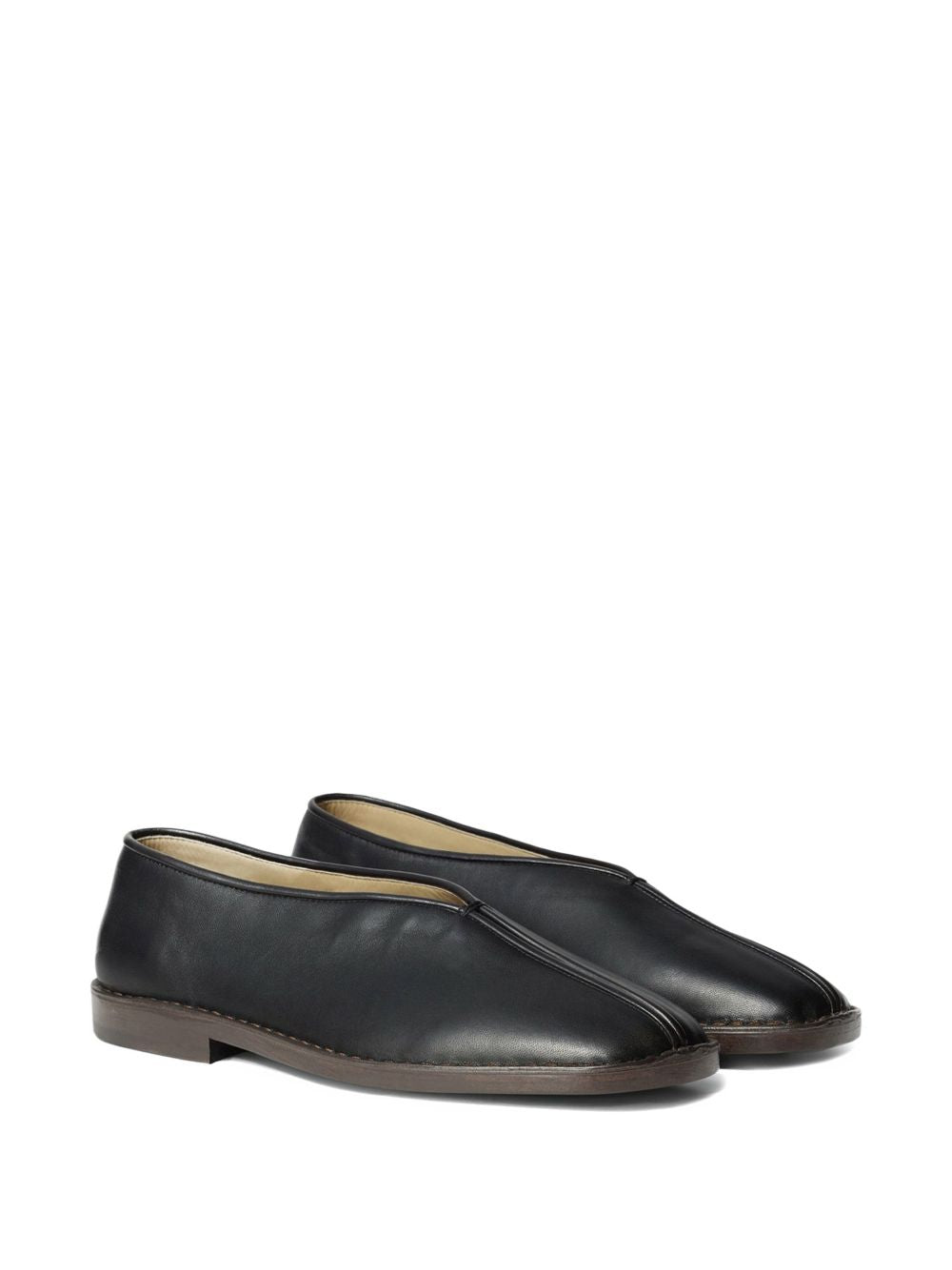 Lemaire Women Piped Leather Flat Slippers