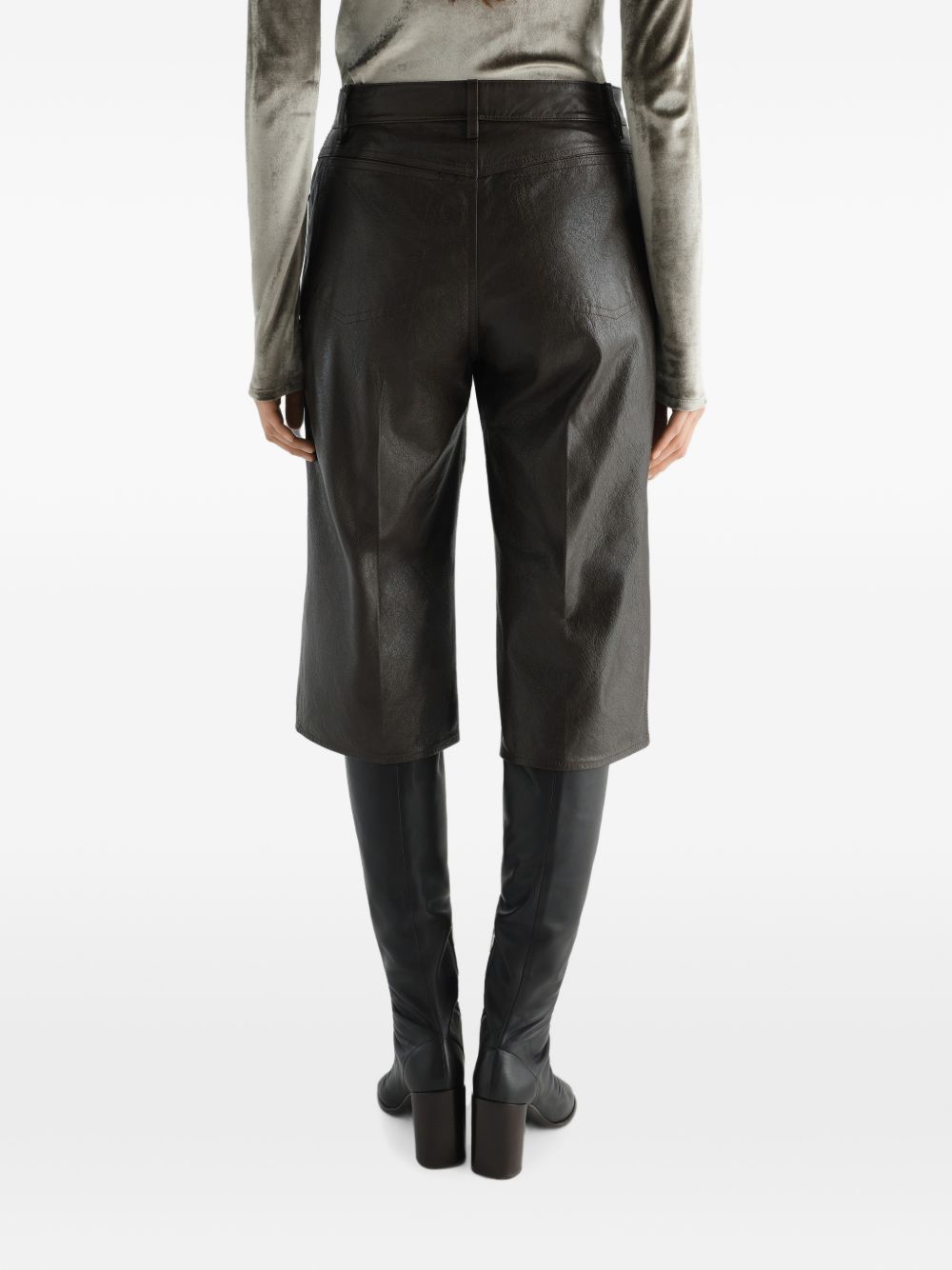 Lemaire Women Leather Bermudas