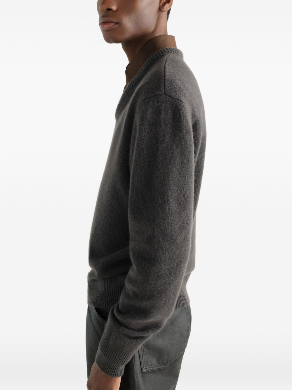 Lemaire Men Cashmere V-Necked Sweater