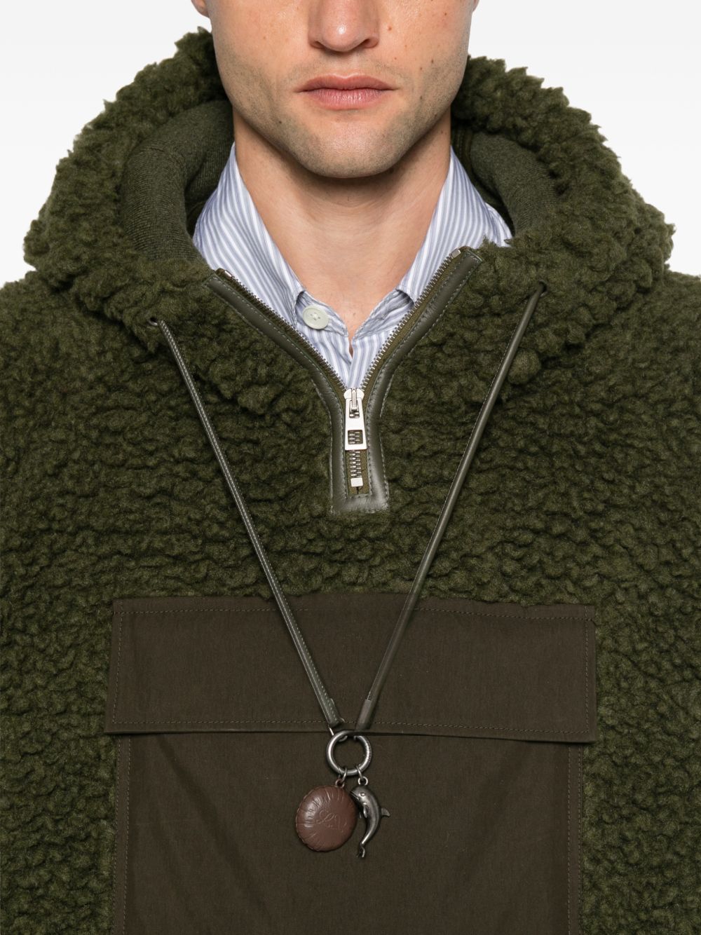 Loewe Men Wool Blend Blouson Jacket