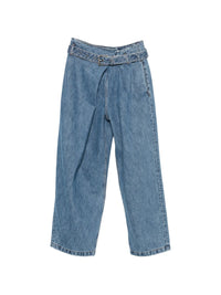 Loewe Women Draped Denim Jeans