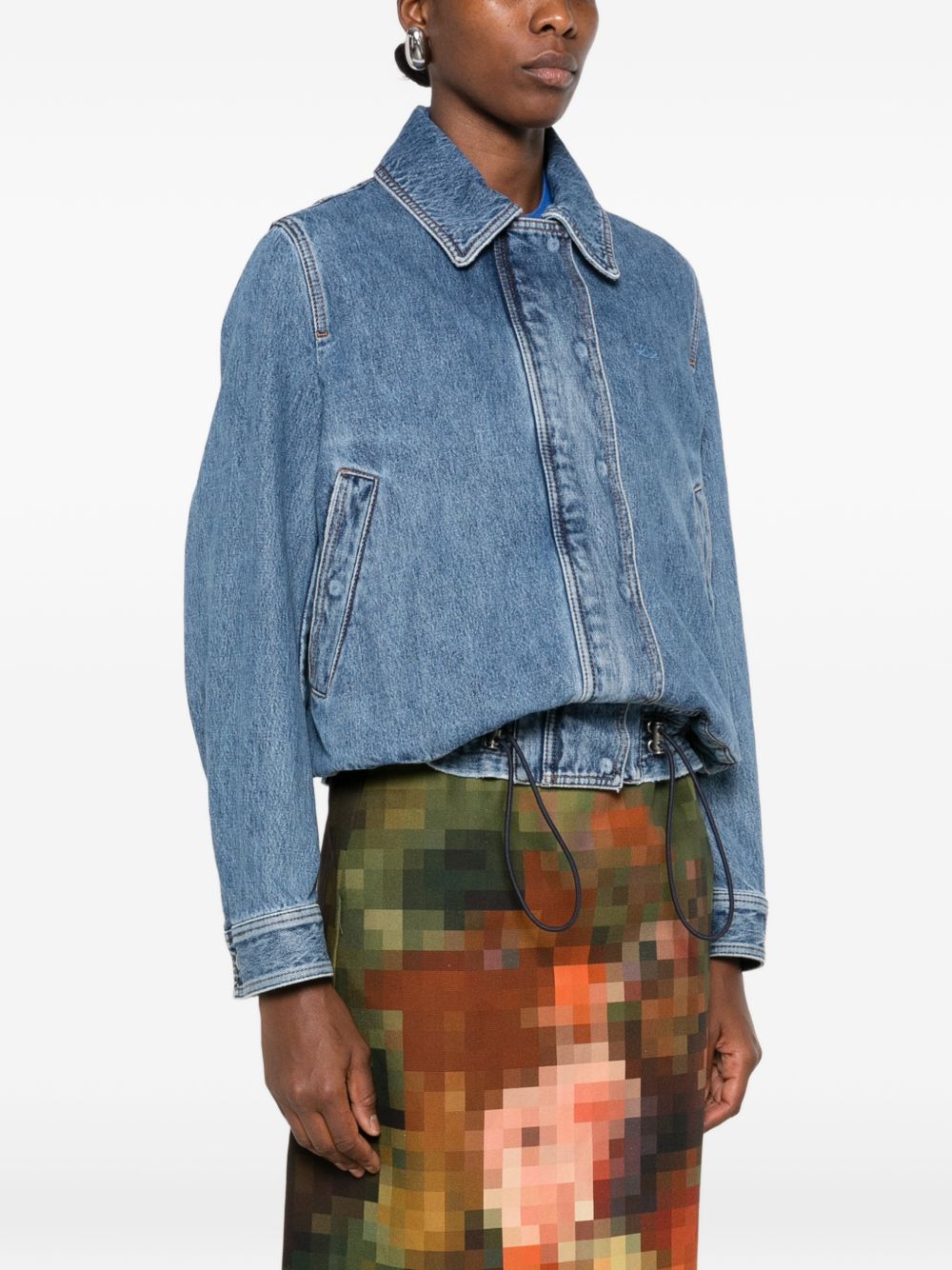 Loewe Women Drawstring Denim Jacket