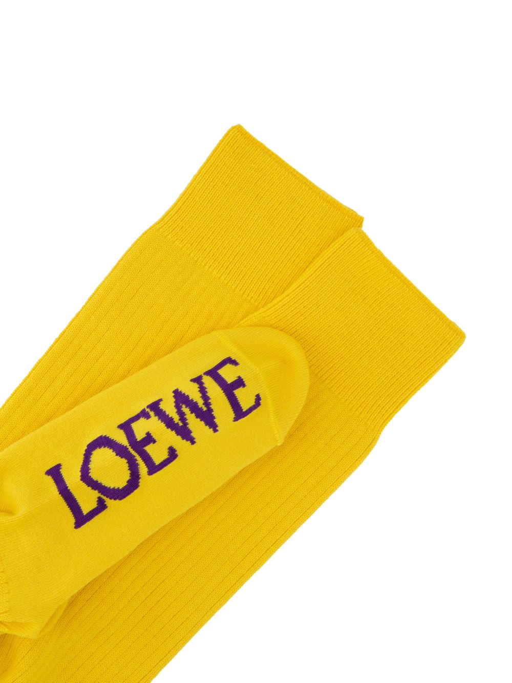 Loewe Women Logo Wool Socks