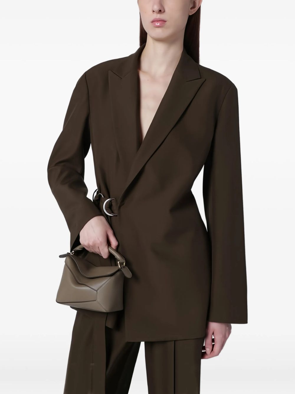 Loewe Women Puzzle Edge Mini Leather Handbag