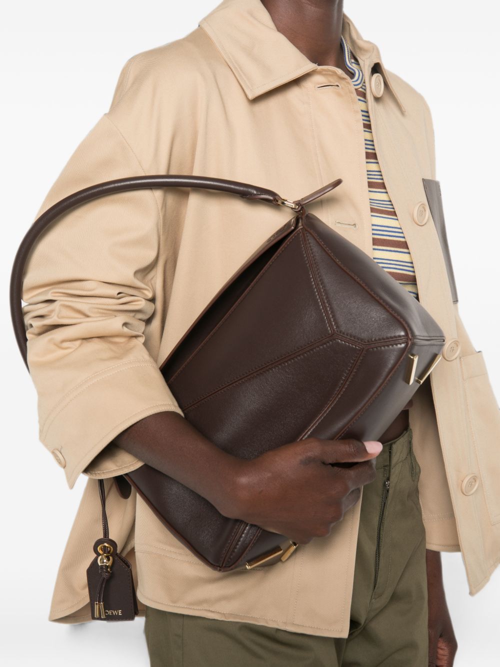 LOEWE Loewe Women Puzzle Featherlight Medium Leather Handbag