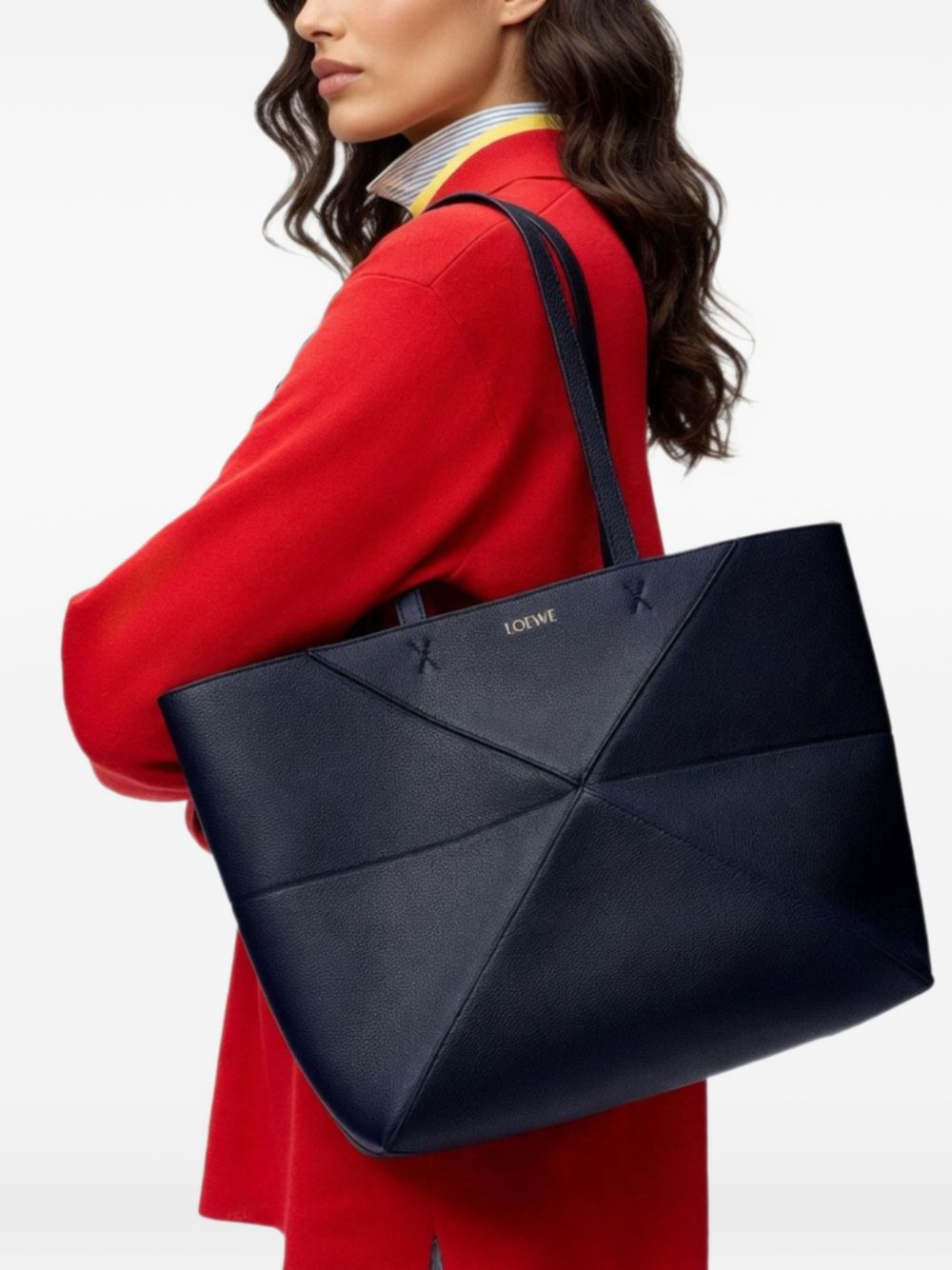 LOEWE Loewe Women Puzzle Fold Medium Leather Tote