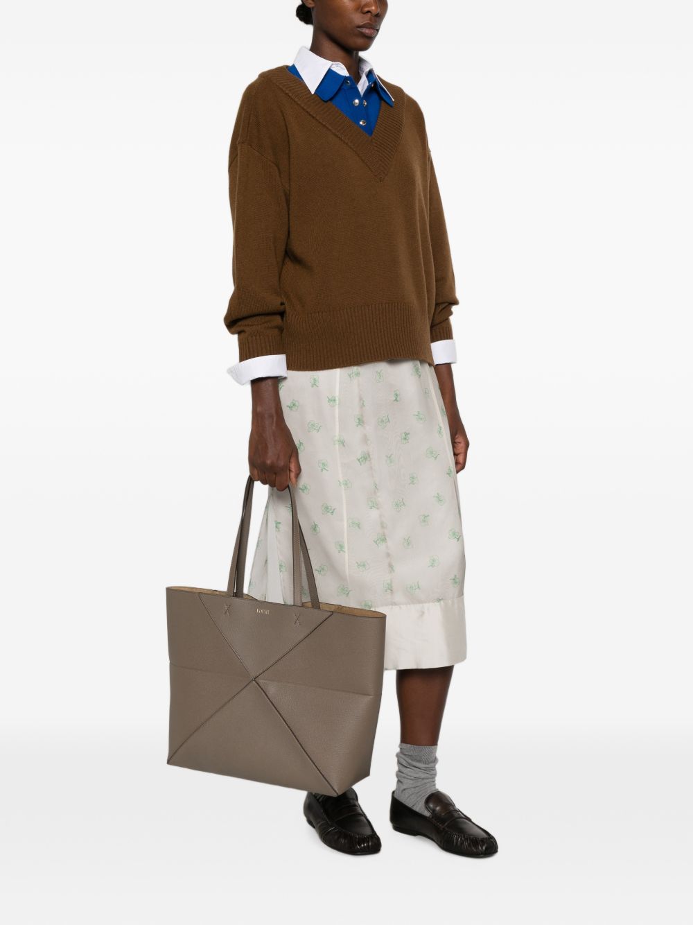 LOEWE Loewe Women Puzzle Fold Large Leather Tote