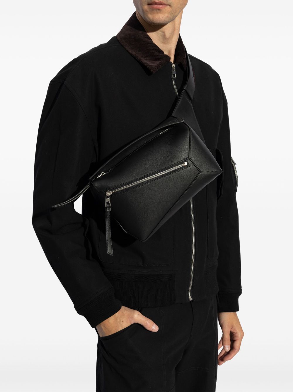 LOEWE Loewe Men Puzzle Edge Small Leather Bumbag