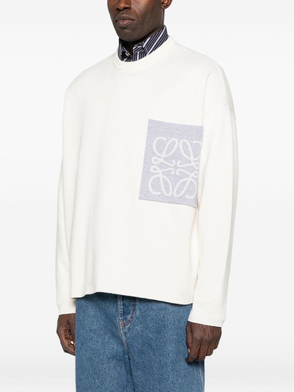 Loewe Men Anagram Cotton Sweater