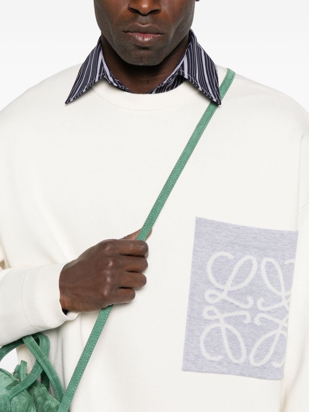 Loewe Men Anagram Cotton Sweater
