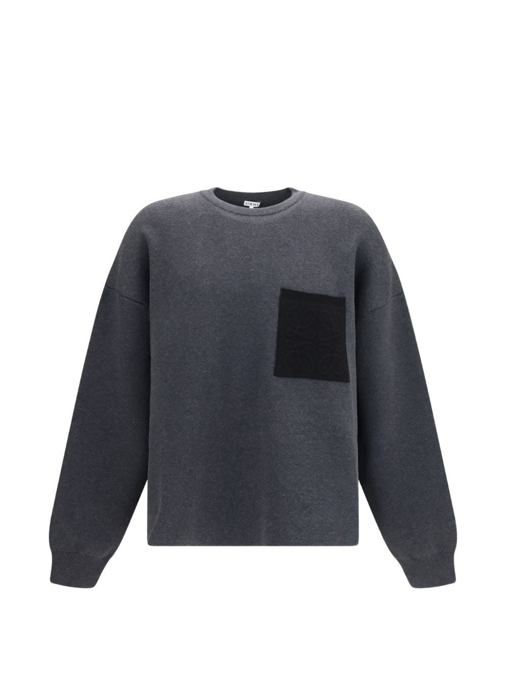 LOEWE Loewe Men Anagram Cotton Blend Crewneck Sweater