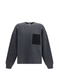 LOEWE Loewe Men Anagram Cotton Blend Crewneck Sweater