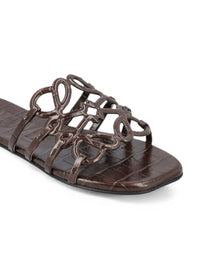 Loewe Women Petal Anagram Flat Sandals