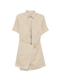 Loewe Women Cotton And Silk Mini Dress