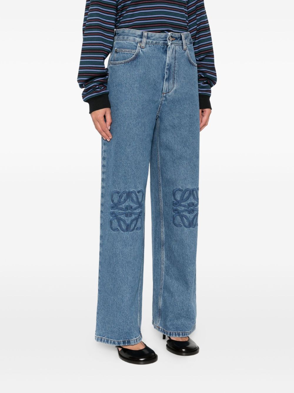 Loewe Women Anagram Baggy Jeans