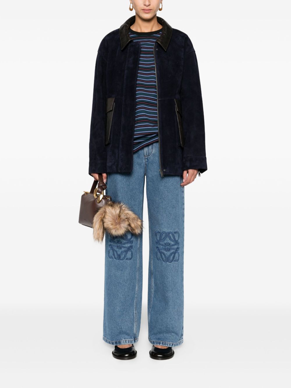 Loewe Women Anagram Baggy Jeans