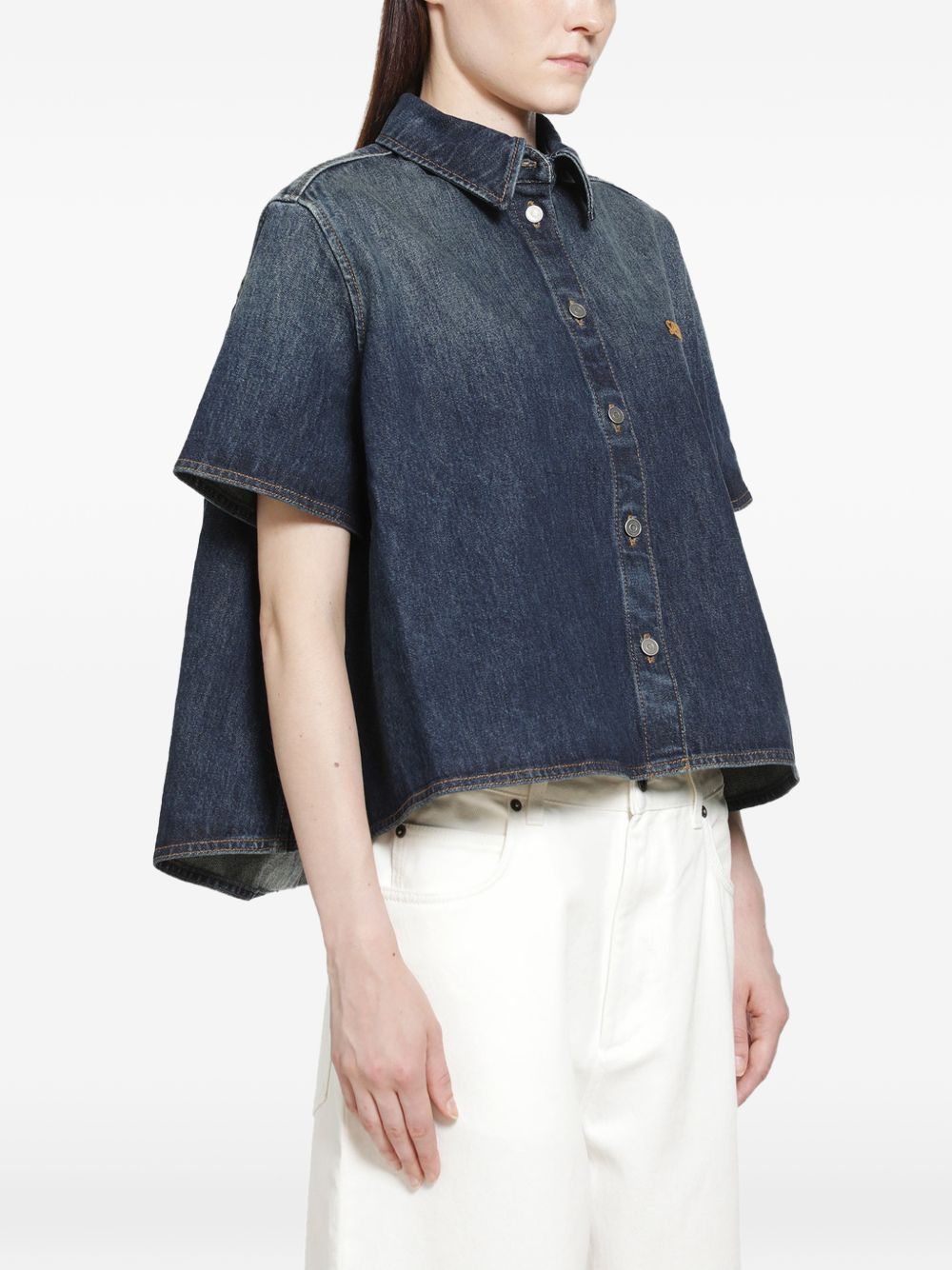 Loewe Women Denim Trapeze Shirt
