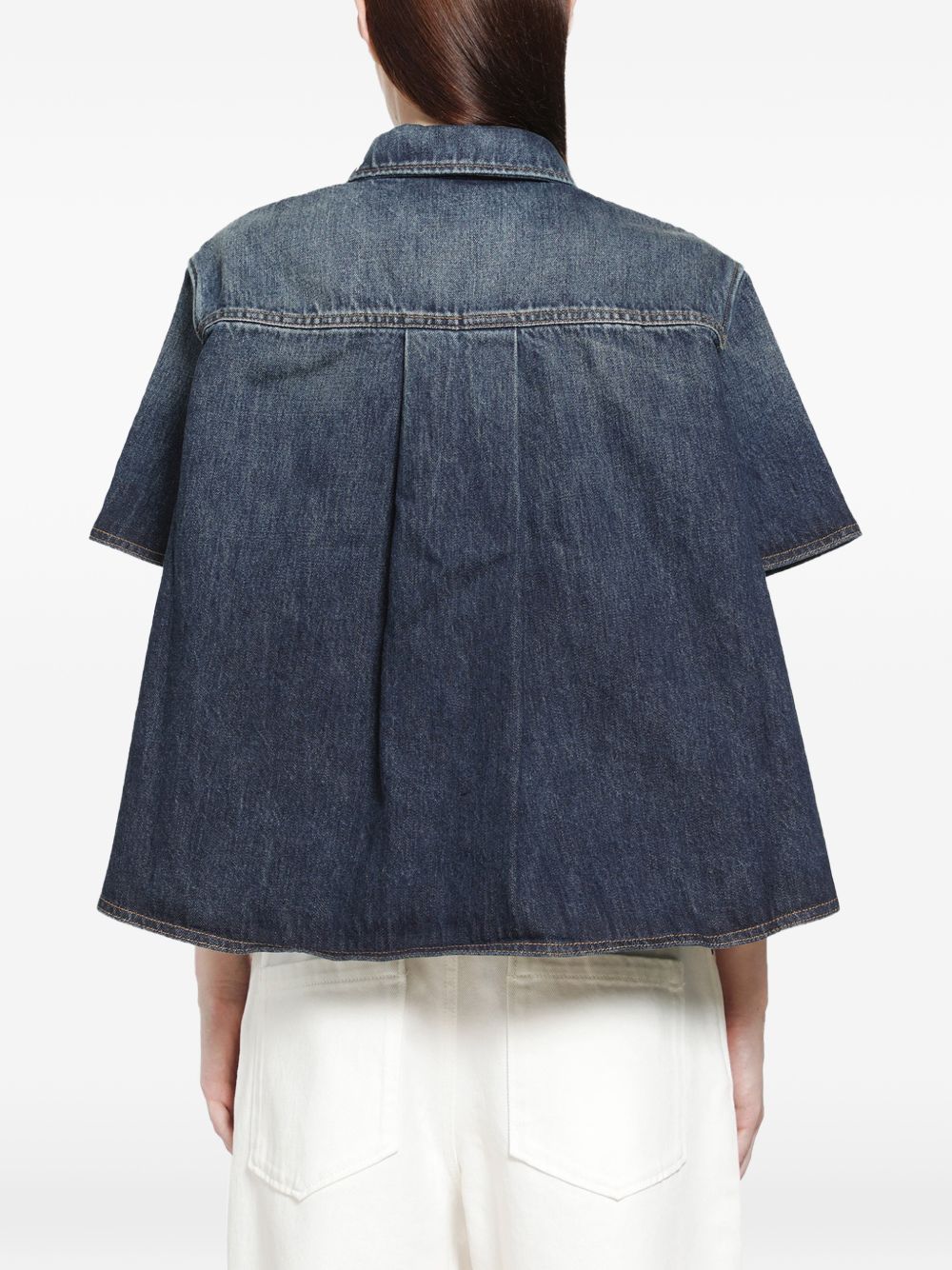 Loewe Women Denim Trapeze Shirt