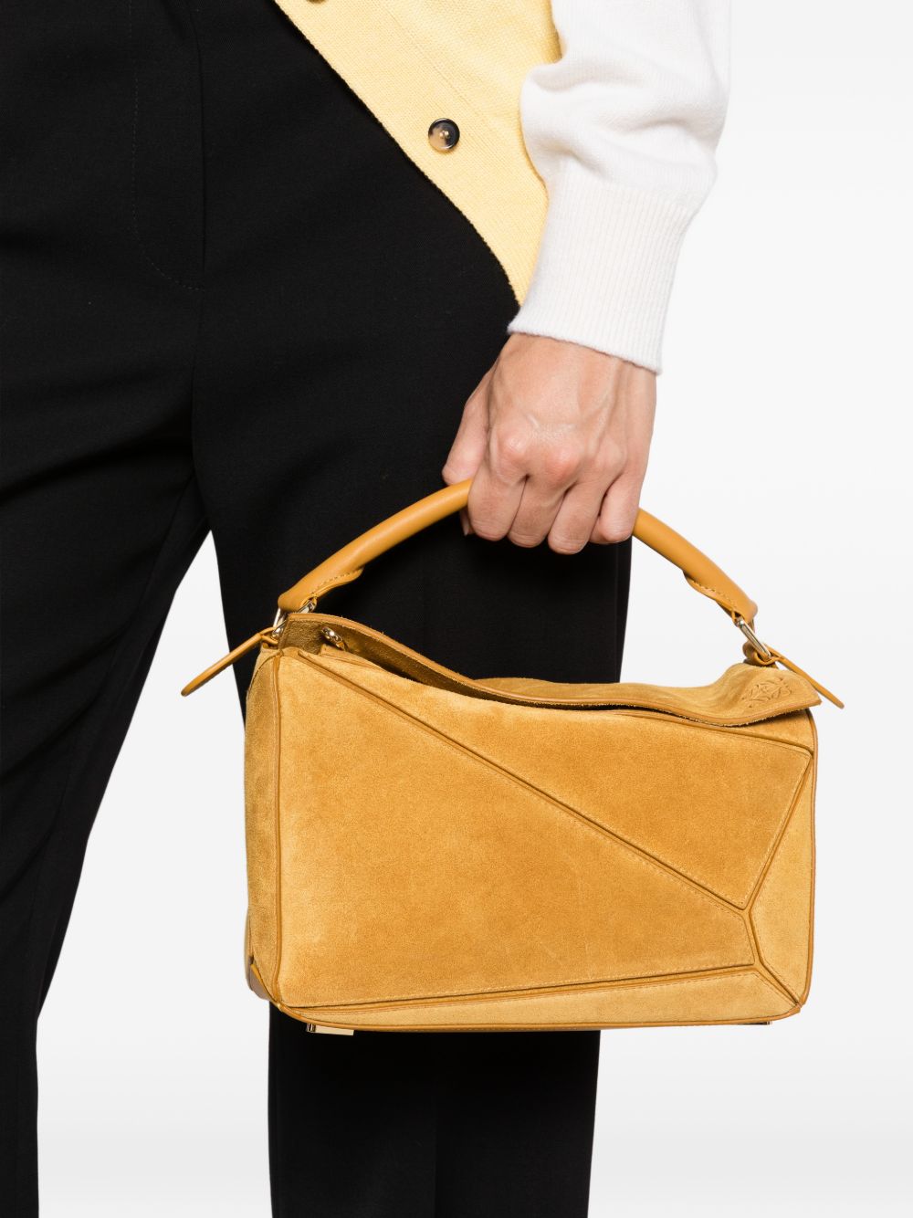 LOEWE Loewe Women Puzzle Featherlight Small Leather Handbag
