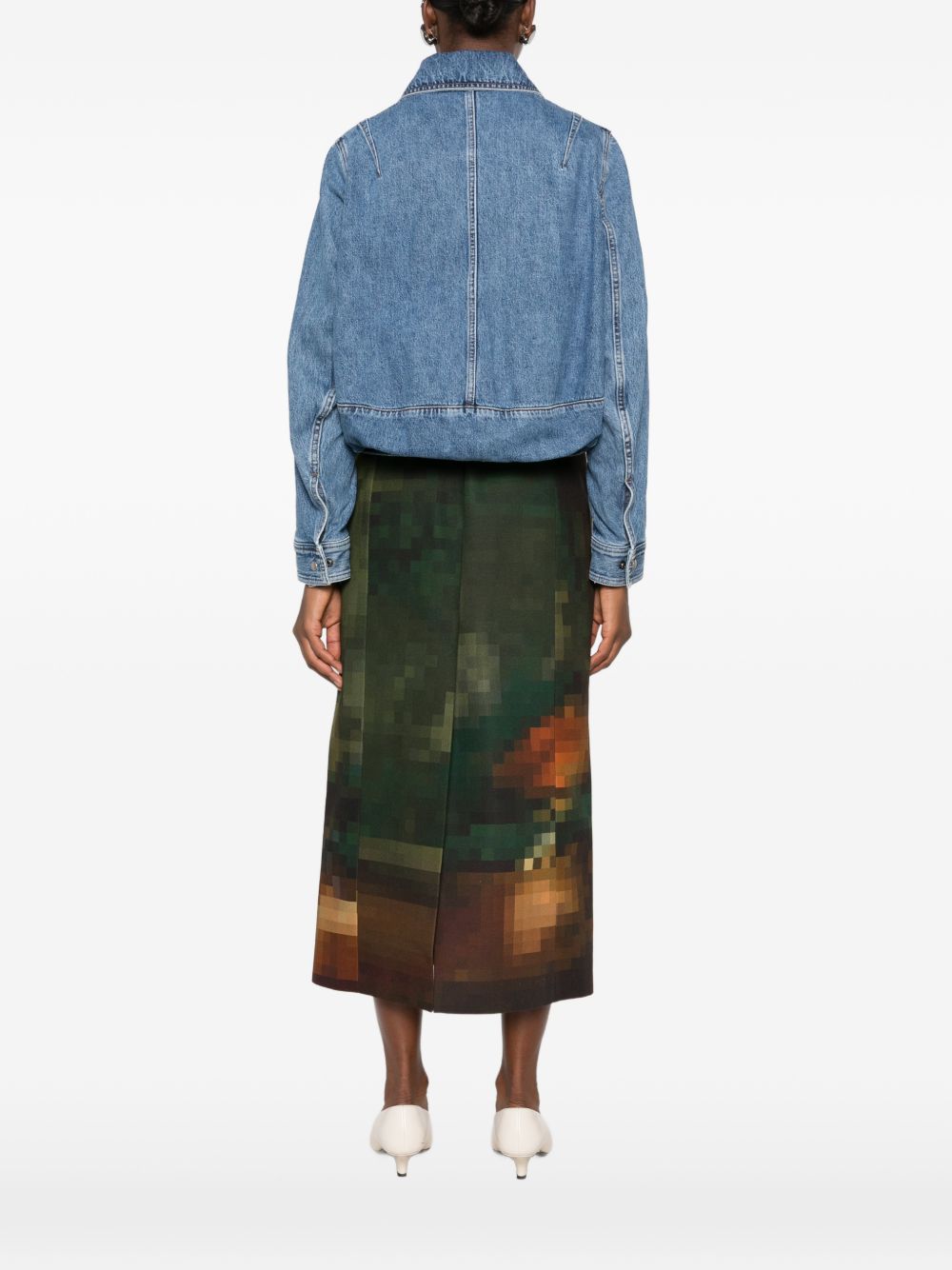 Loewe Women Drawstring Denim Jacket