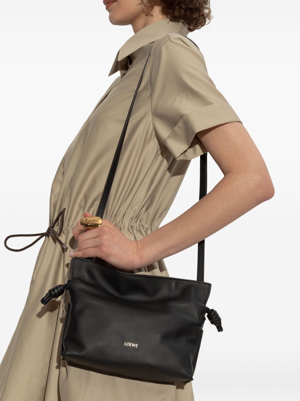 LOEWE Loewe Women Flamenco Mini Leather Clutch