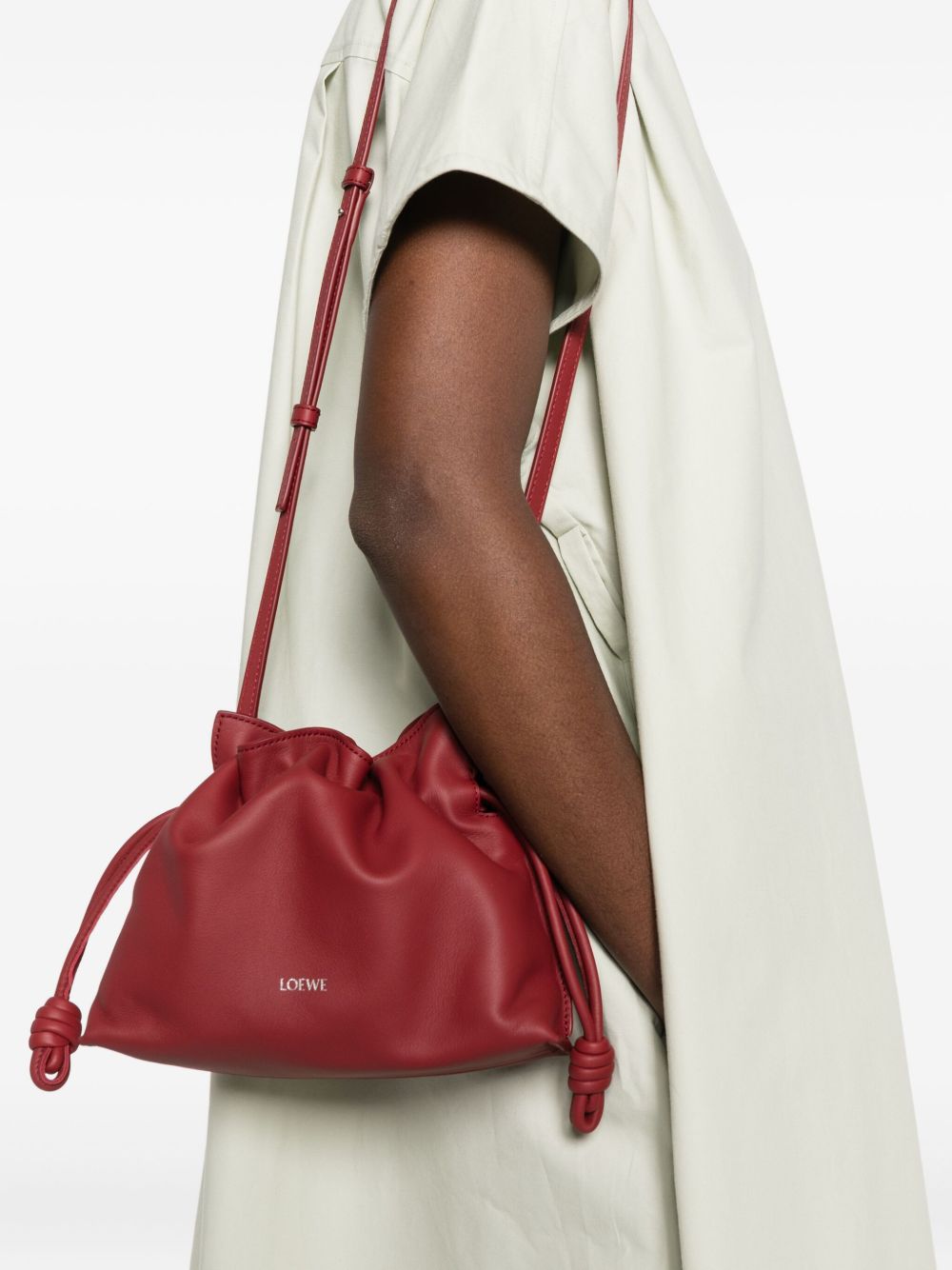 LOEWE Loewe Women Flamenco Mini Leather Clutch