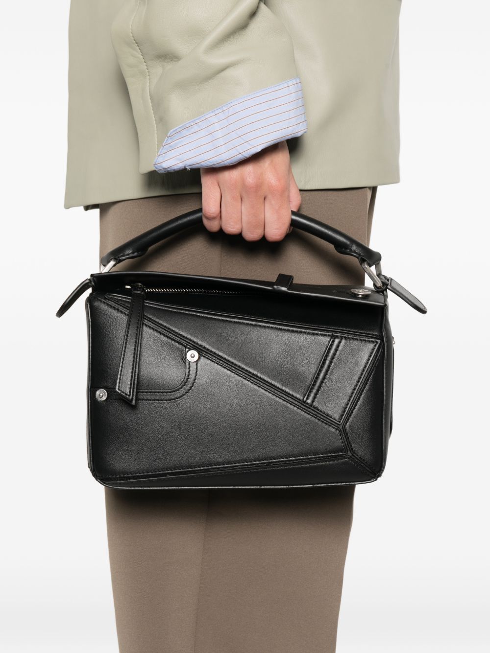 LOEWE Loewe Women Puzzle Panta Small Leather Shoulder Bag